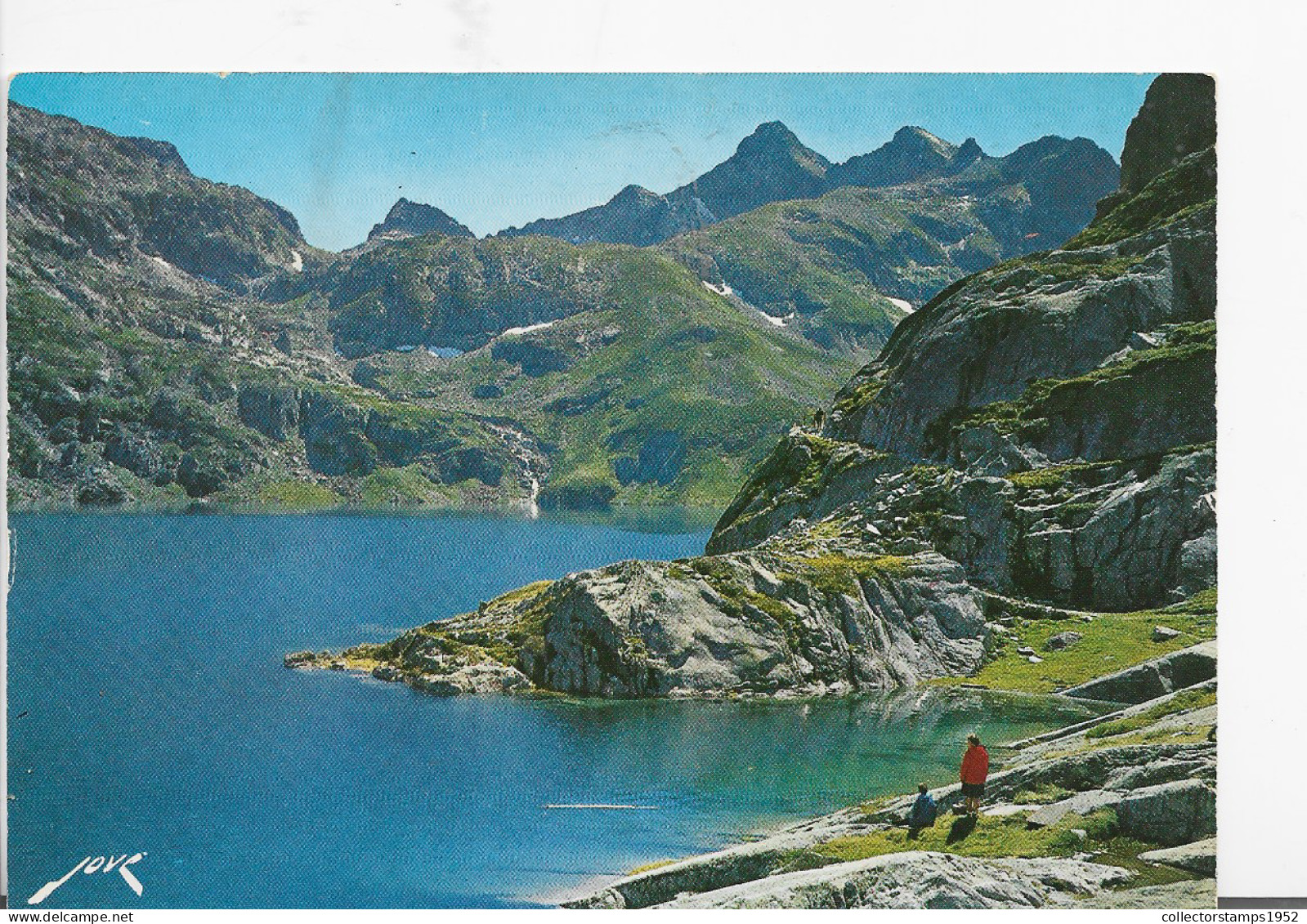 FRANCE ,HAUTE PYRENES ,VUE PANORAMIQUE,LAC,VALLE D'OSSAU - Ossun