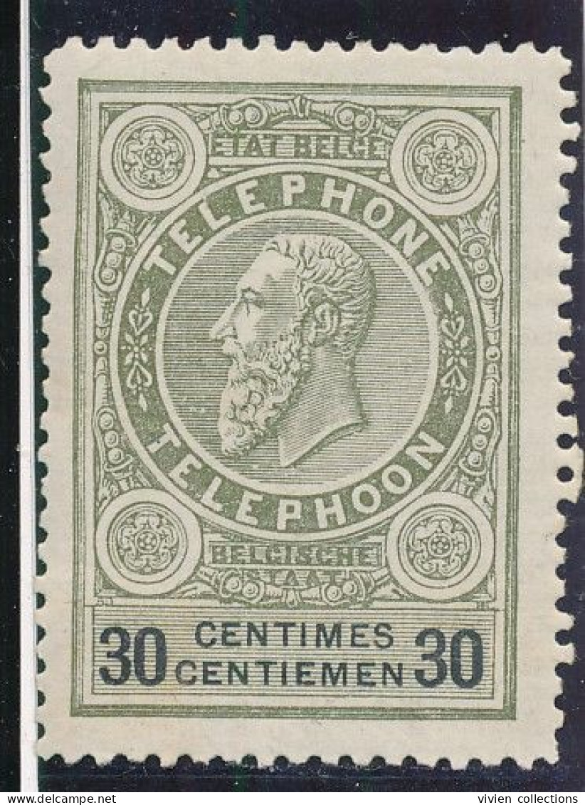 Belgique Timbre Téléphone N° 2 (de 1890) Neuf ** Cote 75 € En 2014 - Telefoonzegels [TE]