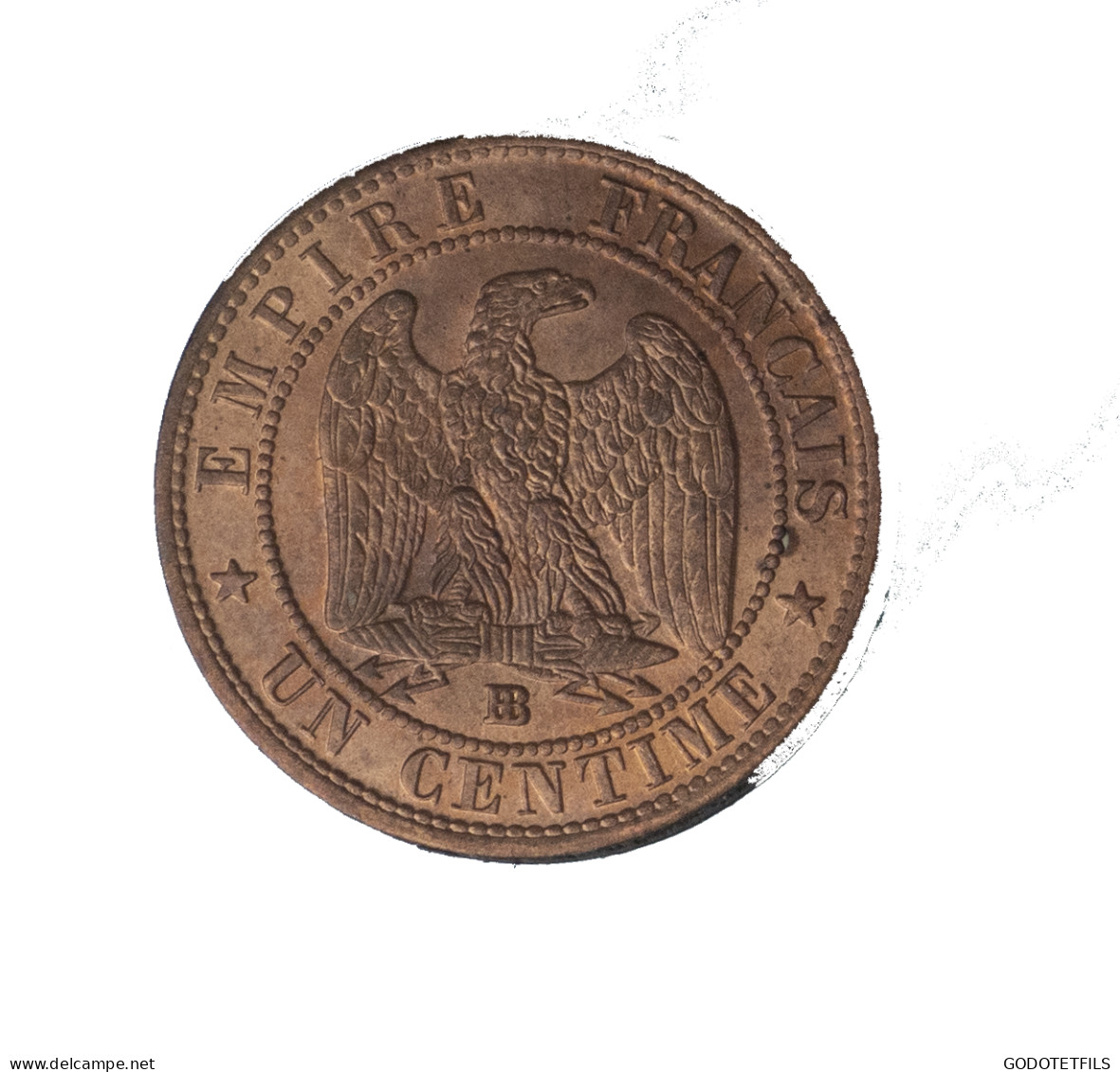 1 Centime Napoléon III, Tête Nue 1853 Strasbourg - 1 Centime