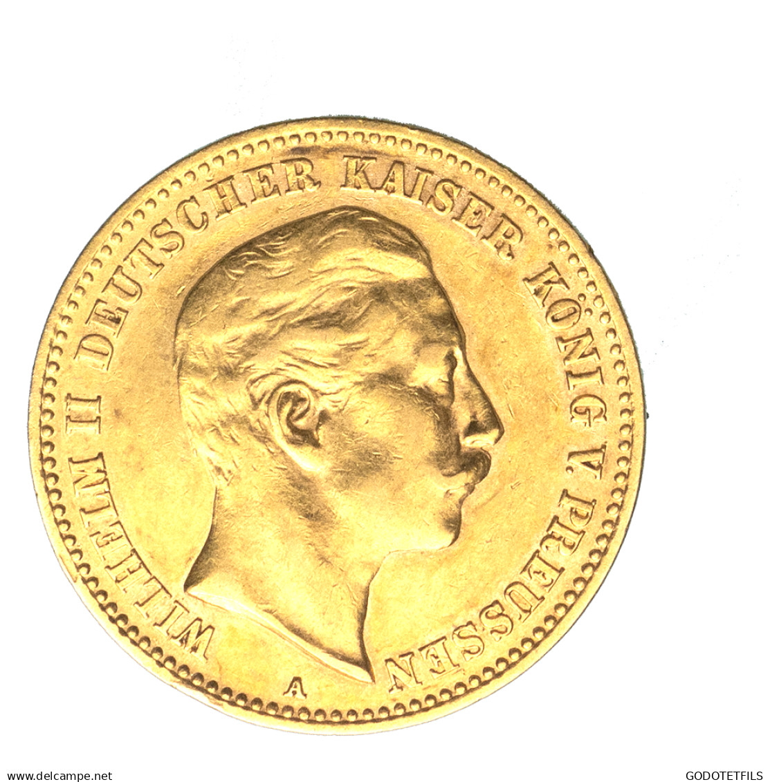 Allemagne-Royaume De Prusse Wilhelm II 10 Mark 1903 Berlin - 5, 10 & 20 Mark Oro