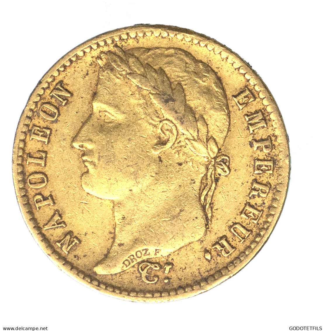 Premier-Empire- Napoléon 1er 20 Francs Tête Laurée 1813 Paris - 20 Francs (gold)