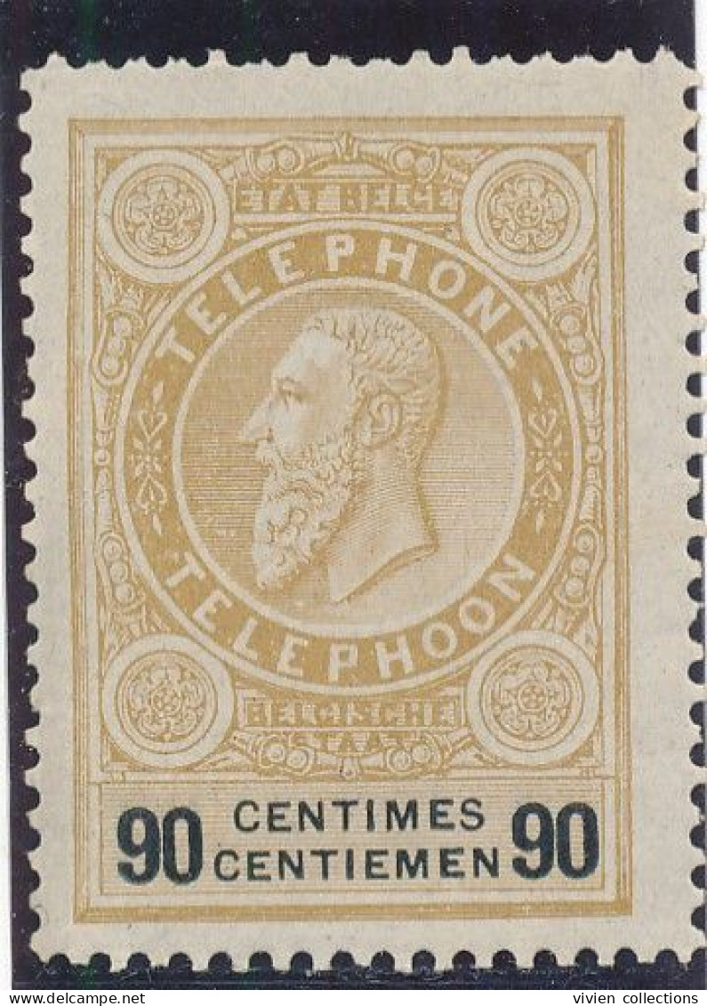 Belgique Timbre Téléphone N° 4 (de 1890) Neuf ** Cote 85 € En 2014 - Timbres Téléphones [TE]