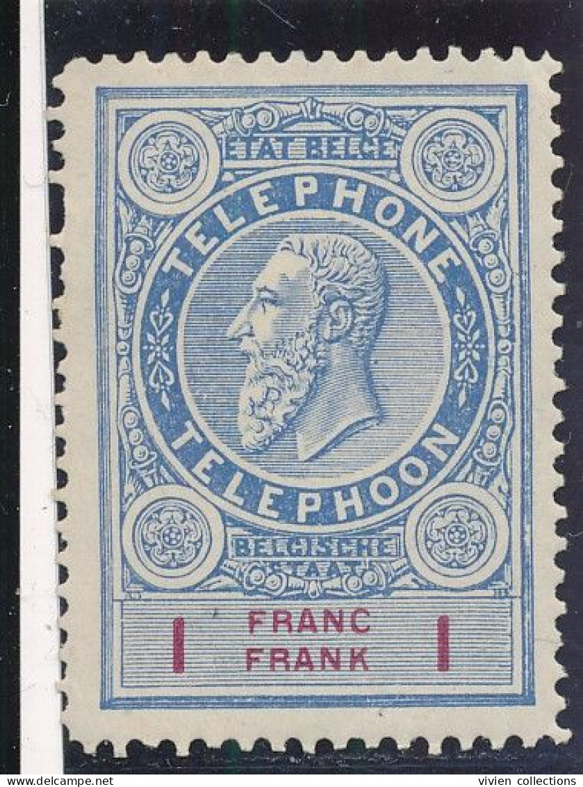 Belgique Timbre Téléphone N° 5 (de 1890) Neuf ** Cote 75 € En 2014 - Timbres Téléphones [TE]