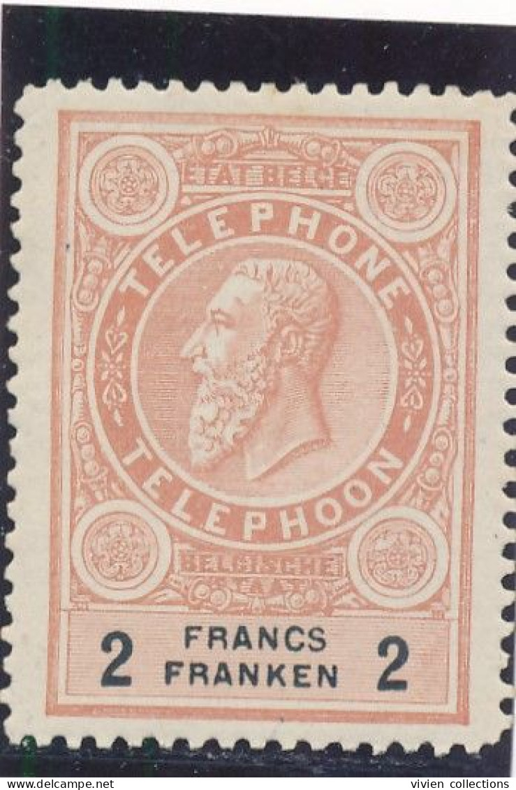 Belgique Timbre Téléphone N° 6 (de 1890) Neuf ** Cote 95 € En 2014 - Timbres Téléphones [TE]