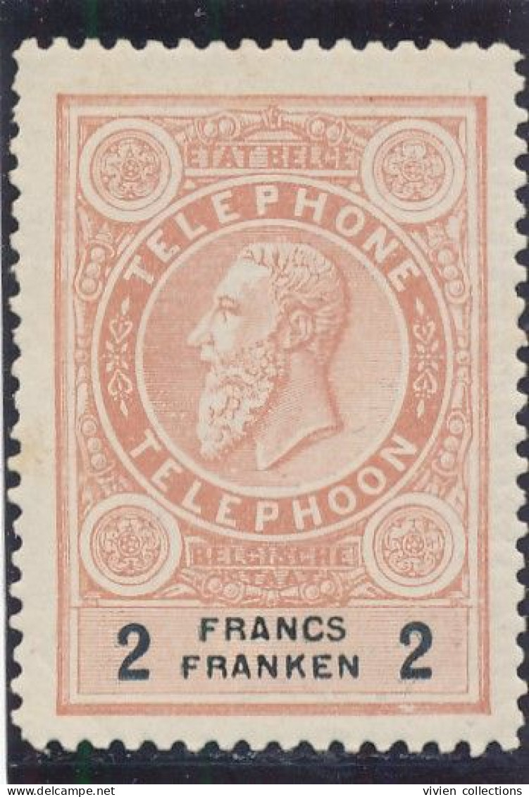 Belgique Timbre Téléphone N° 6 (de 1890) Neuf ** Cote 95 € En 2014 - Telefoonzegels [TE]