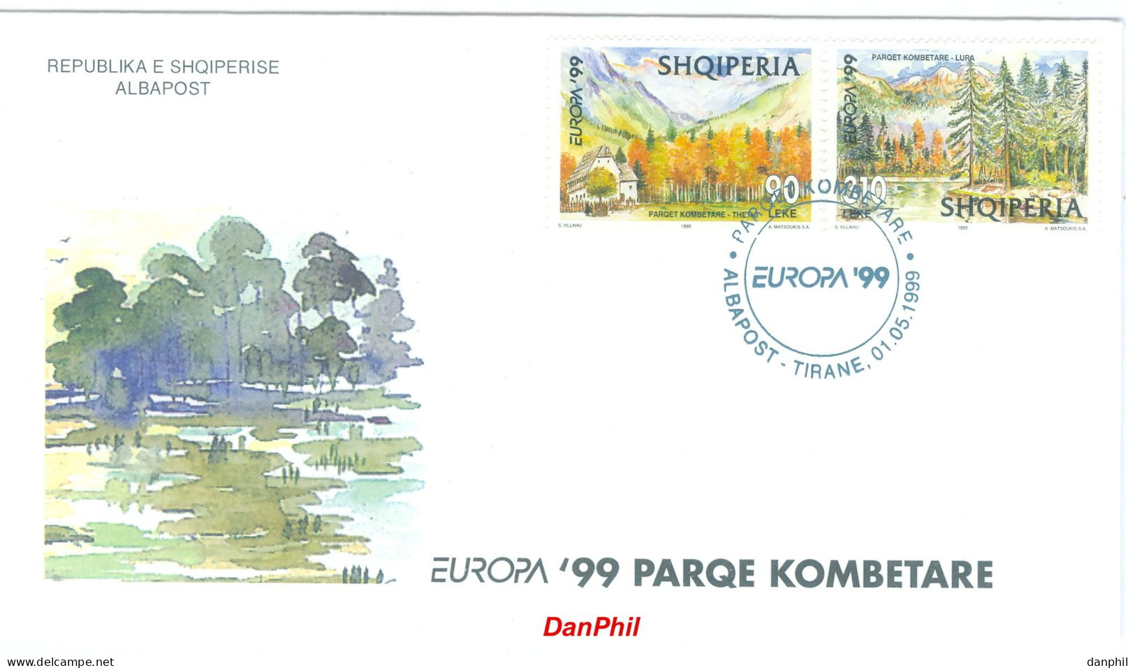 Albania - 1999 FDC EUROPA CEPT - Mi 2690-91 - M€10,-; Y&T 2446-47 - 1999