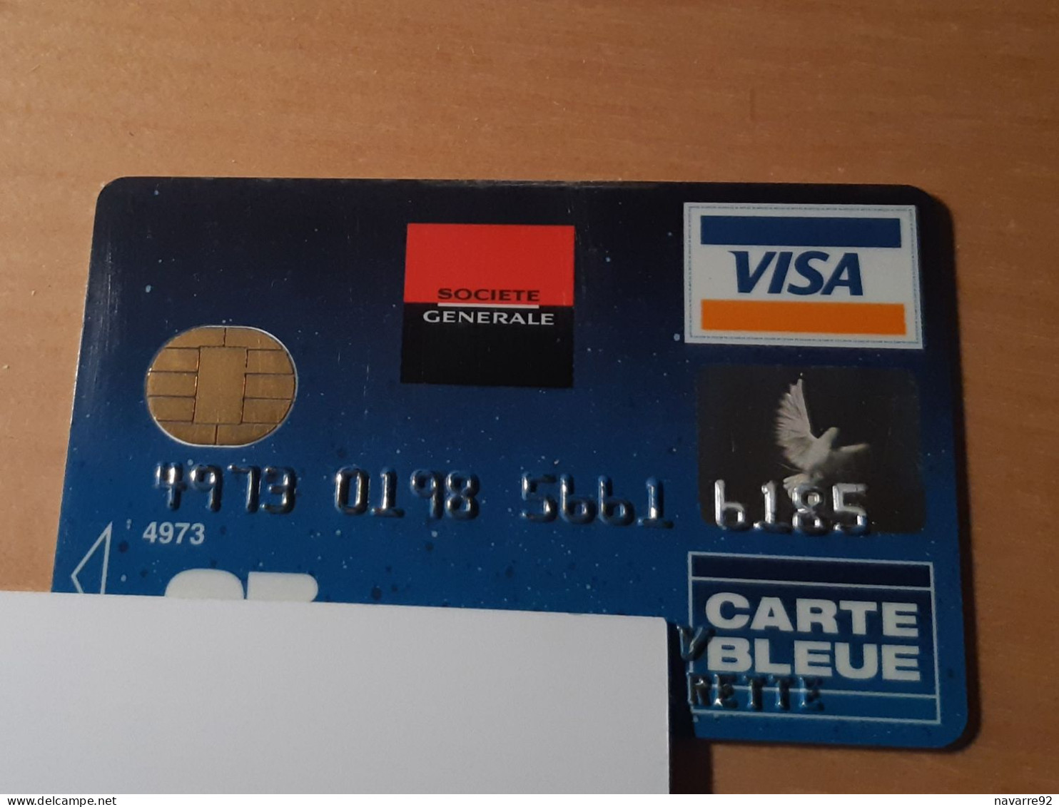 ANCIENNE CARTE A PUCE BANCAIRE PERIMEE SOCIETE GENERALE !!! - Cartes Bancaires Jetables