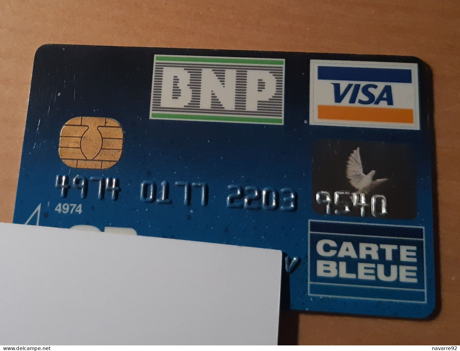 ANCIENNE CARTE A PUCE BANCAIRE PERIMEE BNP !!! - Schede Bancarie Uso E Getta