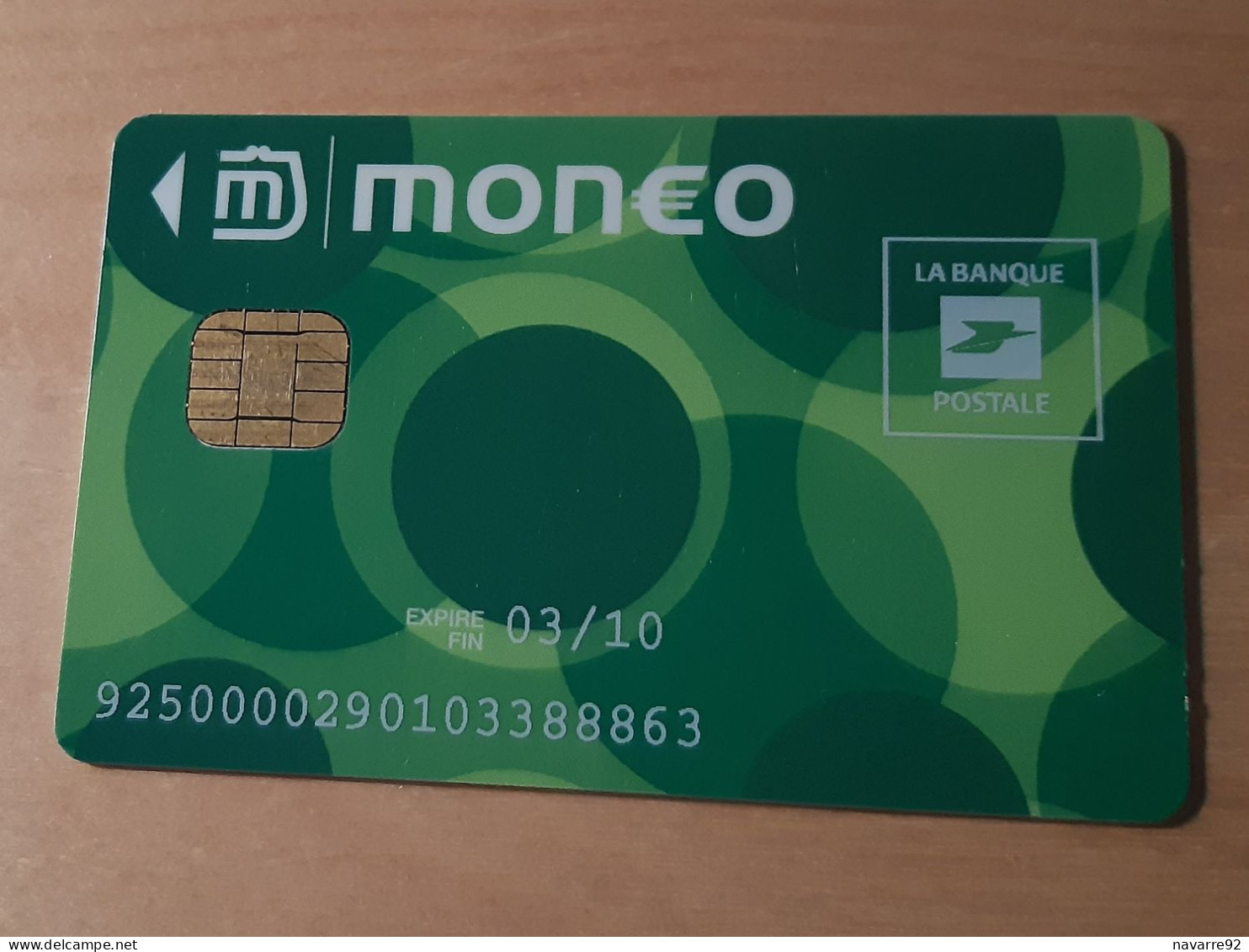 JOLIE CARTE MONEO PORTE MONNAIE ELECTRONIQUE LA BANQUE POSTALE B.E !!! - Monéo