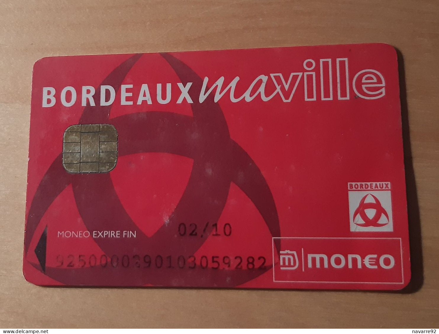 JOLIE CARTE MONEO PORTE MONNAIE ELECTRONIQUE VILLE DE BORDEAUX !!! - Monéo