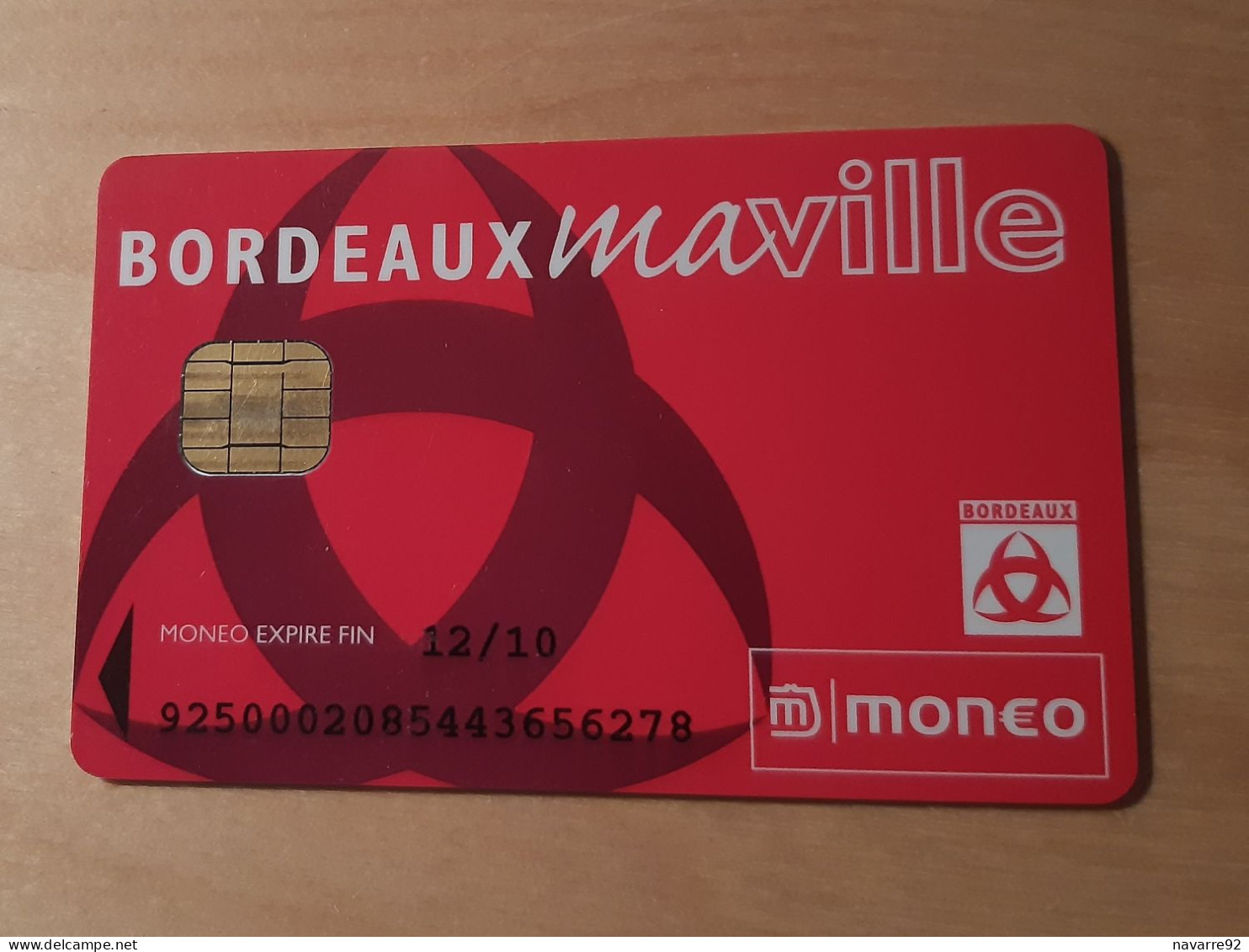 JOLIE CARTE MONEO PORTE MONNAIE ELECTRONIQUE VILLE DE BORDEAUX !!! - Monéo