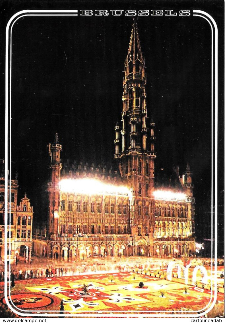 [MD7959] CPM - BELGIO - BRUXELLES - GRAND PLACE - TAPIS DE FLEURS - PERFETTA - Non Viaggiata - Brüssel Bei Nacht