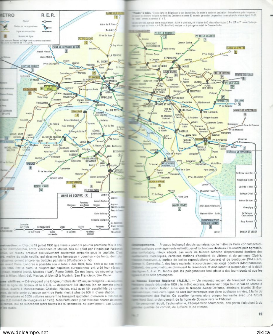 MICHELIN  maps - Paris et sa banlieue 1972,France,242 pages