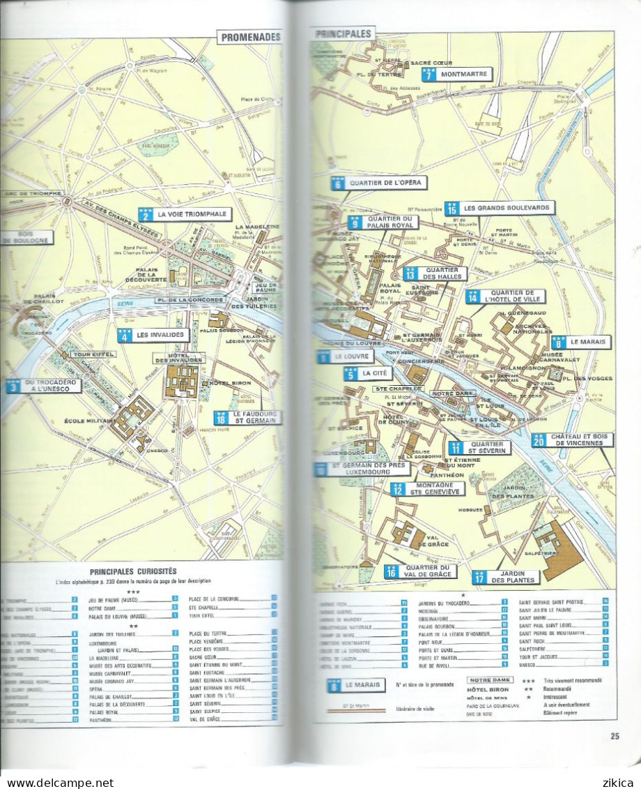 MICHELIN  maps - Paris et sa banlieue 1972,France,242 pages