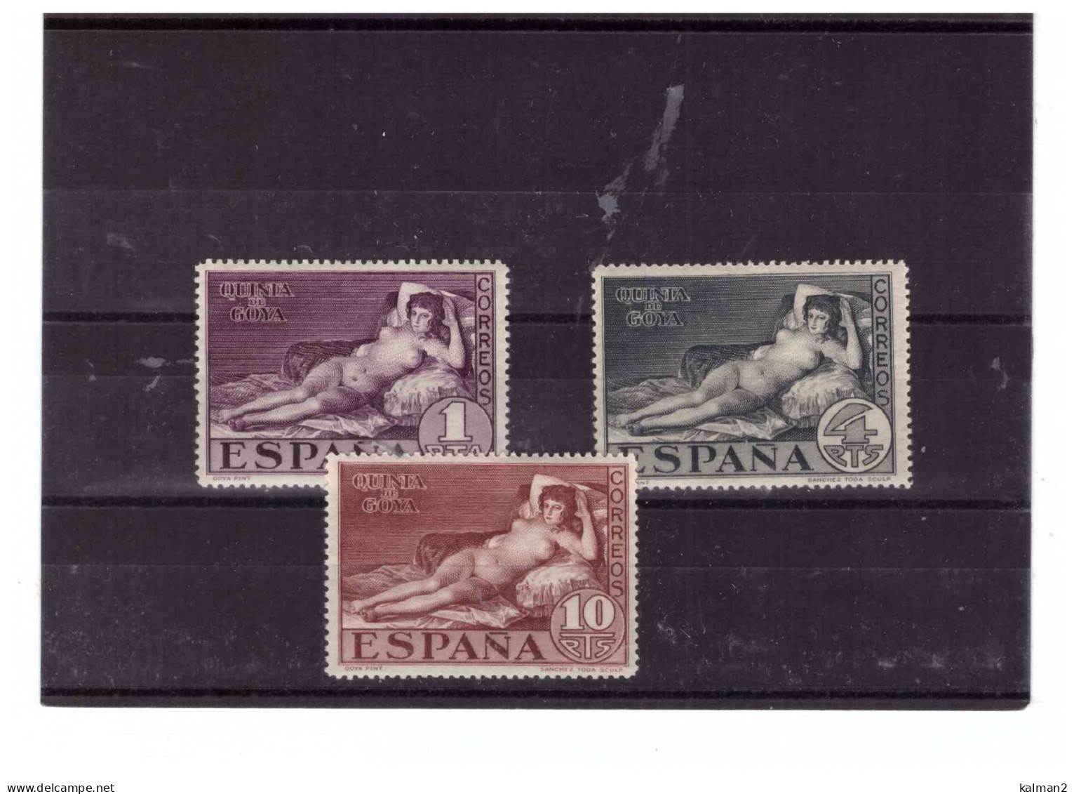 H33  - CENTENARIO MORTE GOYA -  PTA 1+4+10 NUOVI**MNH - Nuevos