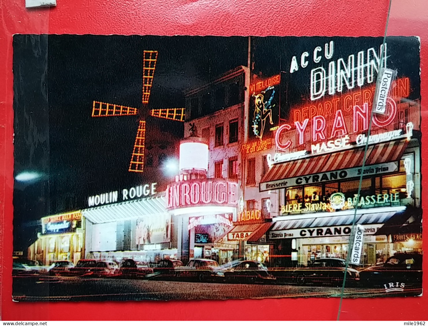 KOV 11-58 - PARIS, Moulin Rouge, Night, Nuit,  - Tour Eiffel