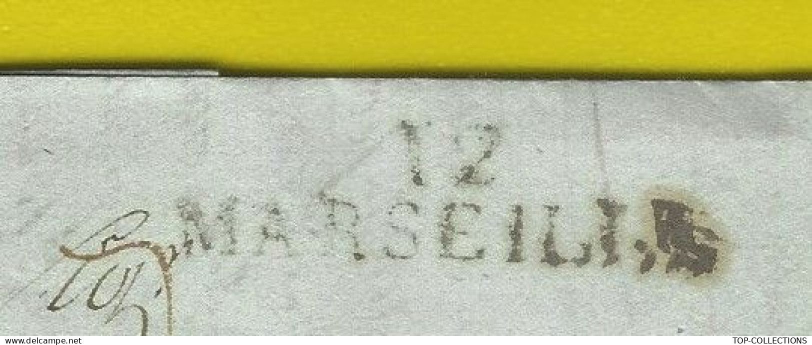 1815 LETTRE Murin Marseille Signature . Maçonnique Pour Parodi  Banque Genova Gênes V.HISTORIQUE - 1800 – 1899