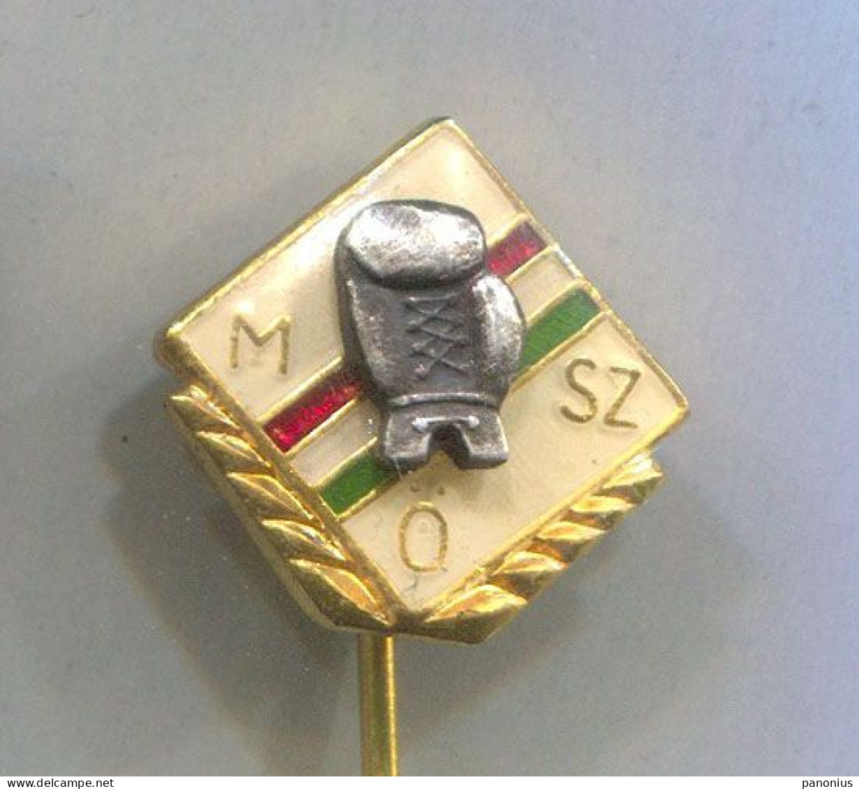 Boxing Box Boxen Pugilato - Hungary  Federation Association, Vintage Pin  Badge  Abzeichen - Boxeo