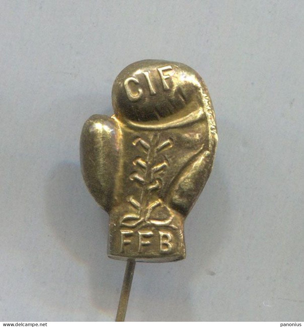 Boxing Box Boxen Pugilato - France Federation Association, Vintage Pin  Badge  Abzeichen - Boxing