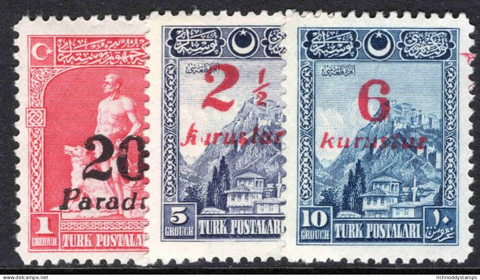 Turkey 1929 Provisionals Unmounted Mint. - Neufs
