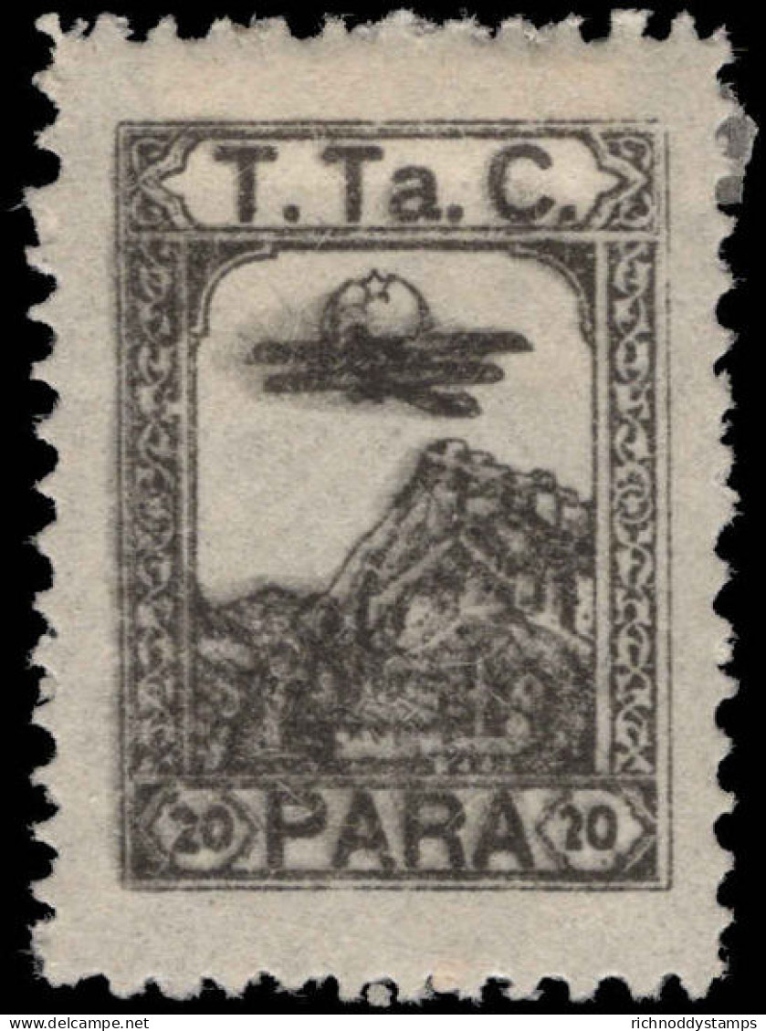 Turkey 1931 20pa Black Aviation Fund Lightly Mounted Mint. - Unused Stamps