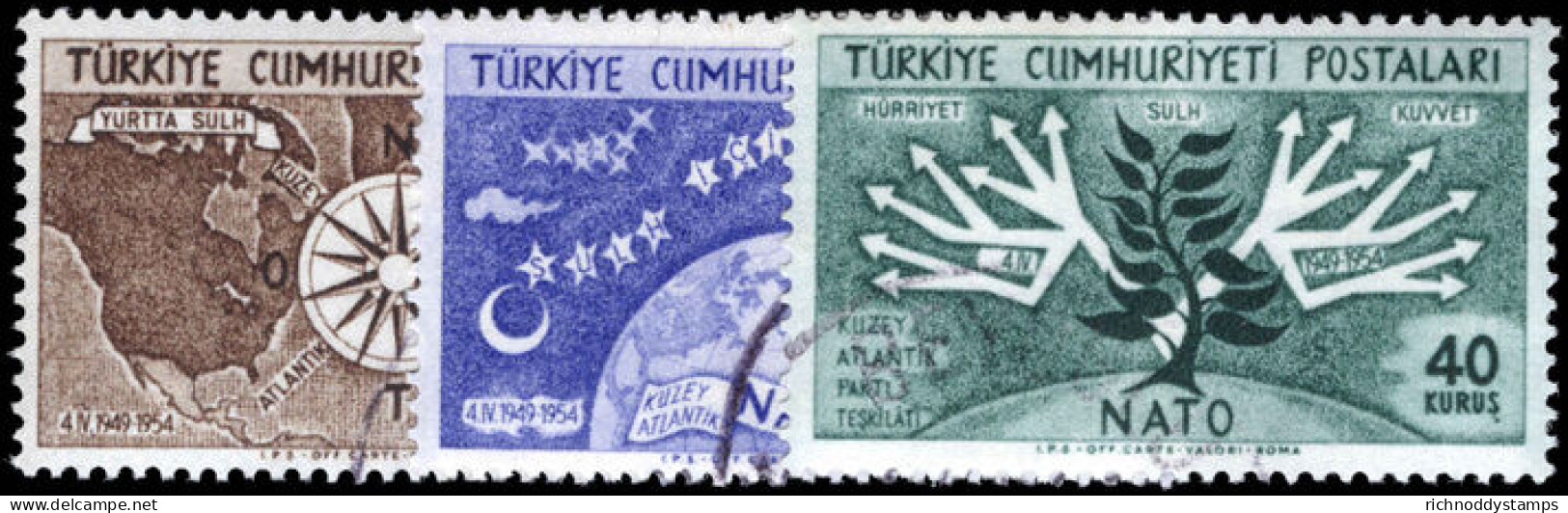 Turkey 1954 5th Anniv Of N.A.T.O. Fine Used. - Used Stamps