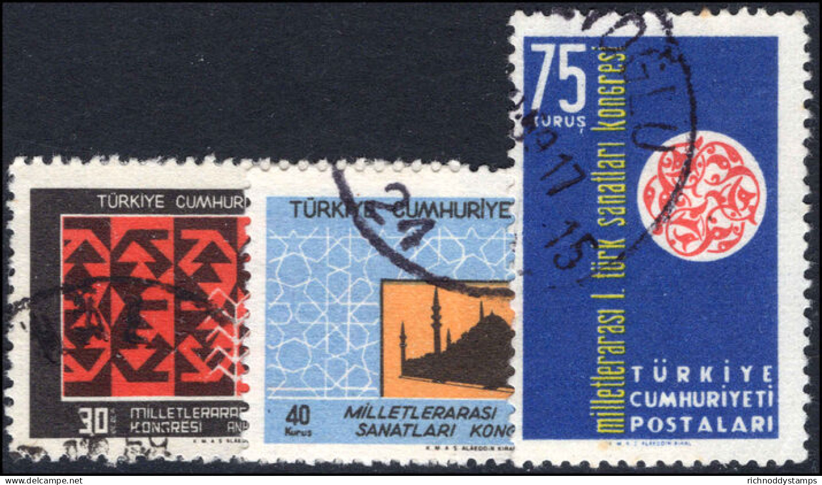 Turkey 1959 1st International Congress Of Turkish Arts Fine Used. - Gebraucht