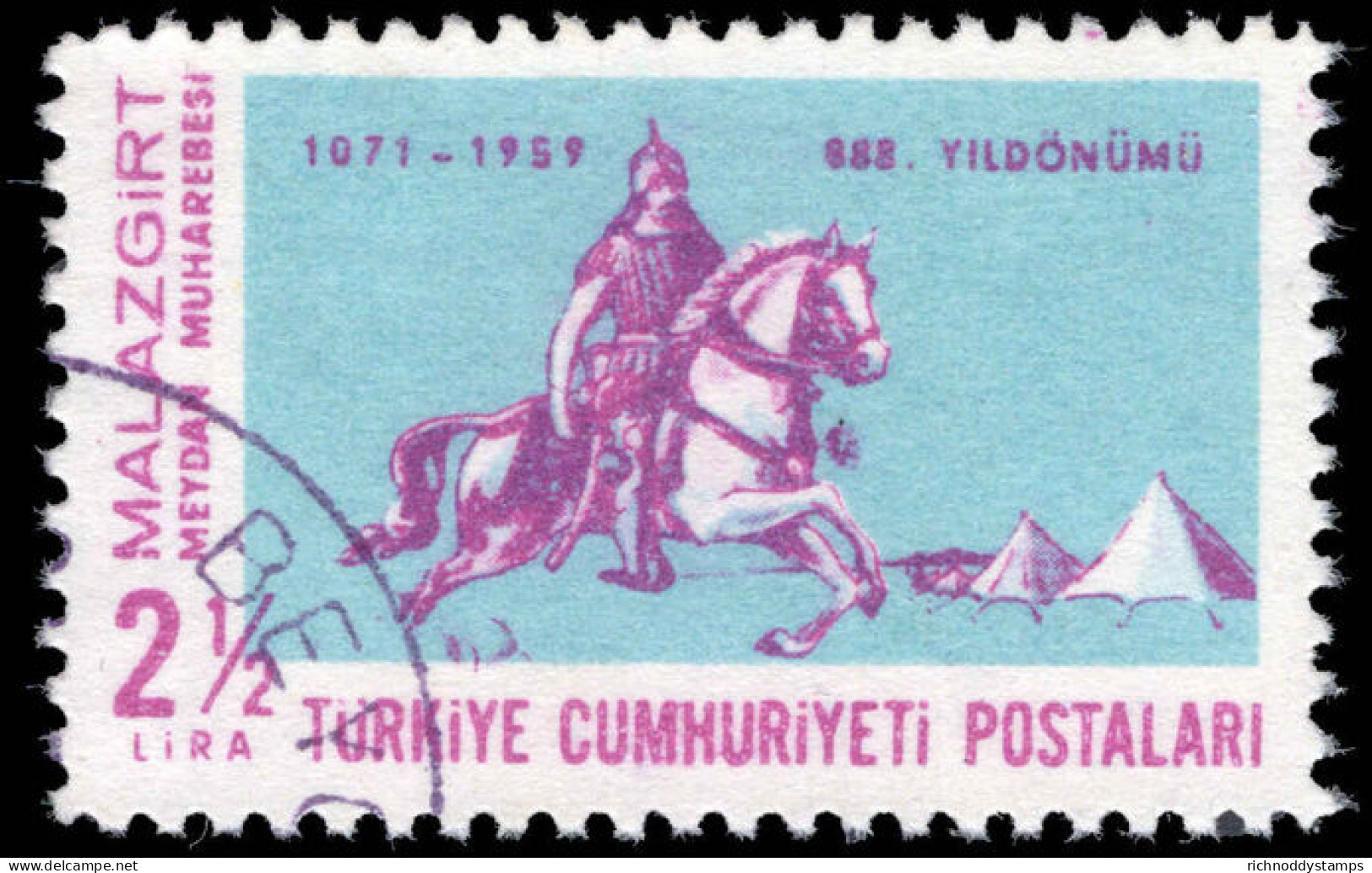 Turkey 1959 888th Anniv Of Battle Of Malazgirt Fine Used. - Gebraucht