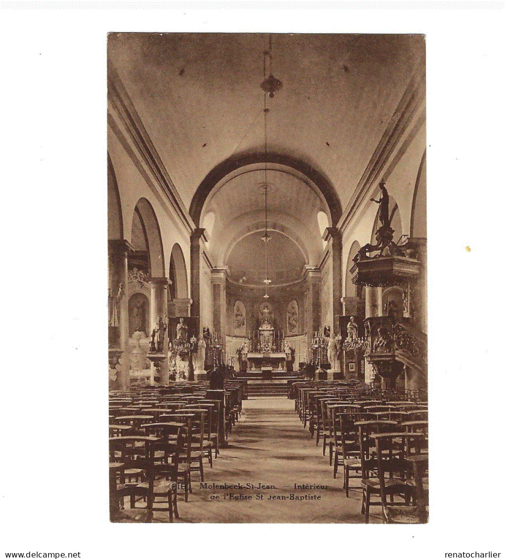 Intérieur De L'Eglise Saint-Jean-Baptiste. - Molenbeek-St-Jean - St-Jans-Molenbeek