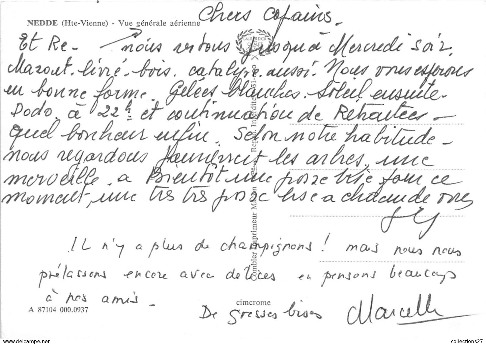 87-NEDDE- VUE GENERALE AERIENNE - Andere & Zonder Classificatie