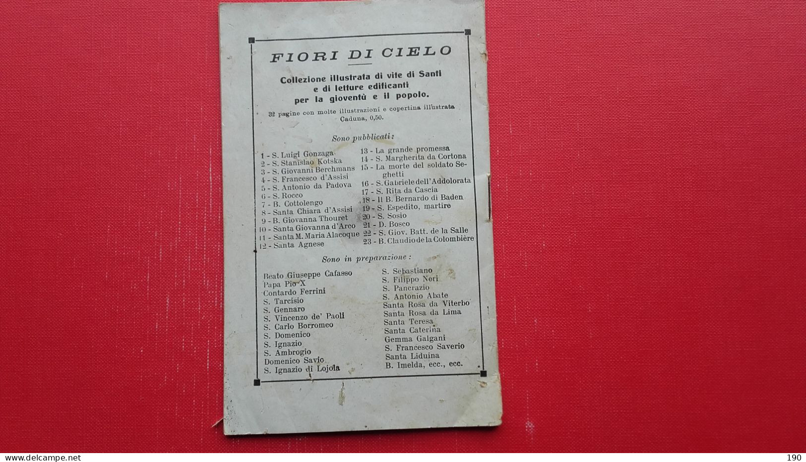 Brevi Cenni Della Vita Del Beato Don Bosco.R.Berruti E C.Torino - Libri Antichi