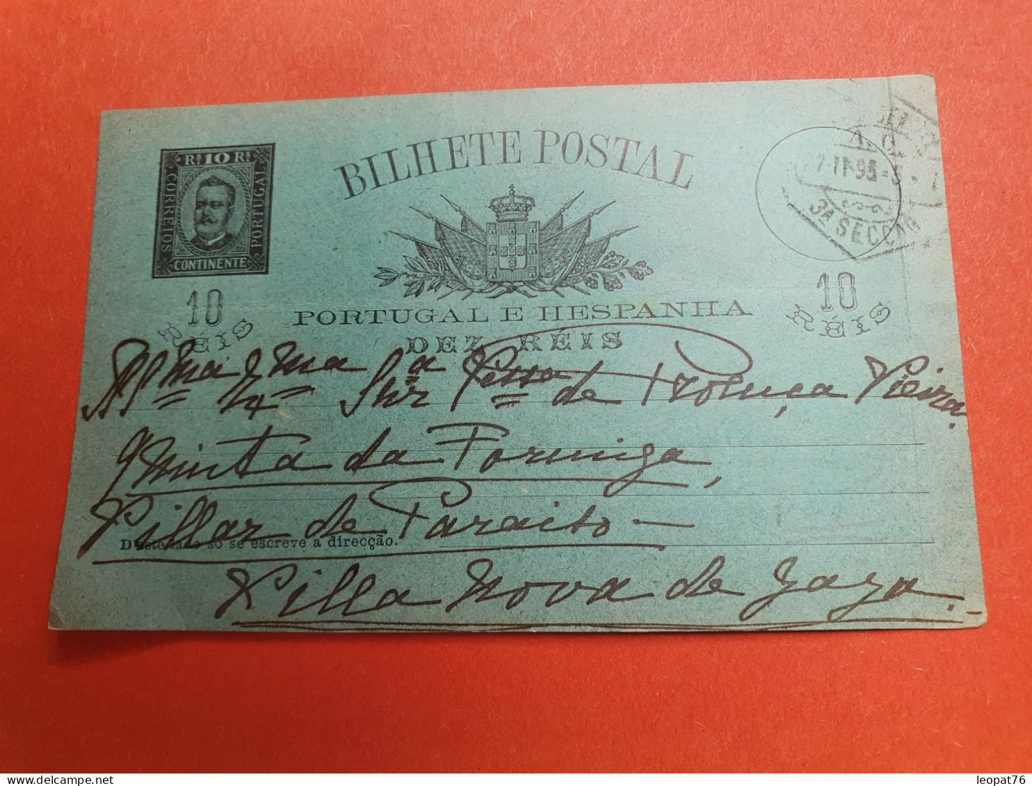 Portugal - Entier Postal ( Pli Important à Droite) Voyagé En 1895 - Réf J 264 - Ganzsachen