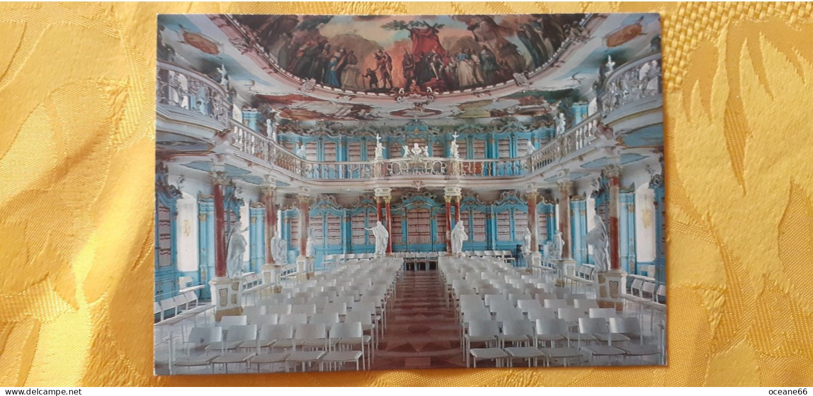 D- Bad Schussenried Wallfahrtskirche Steinhausen Bibliotheksaal Von Dominikus Zimmermann Mit Stückarbeiten Von Joh. Jako - Bad Schussenried