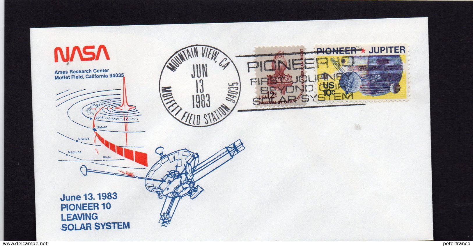 1983 Stati Uniti - NASA- Pioneer 10 Fuori Dal Sistema Solare - North  America