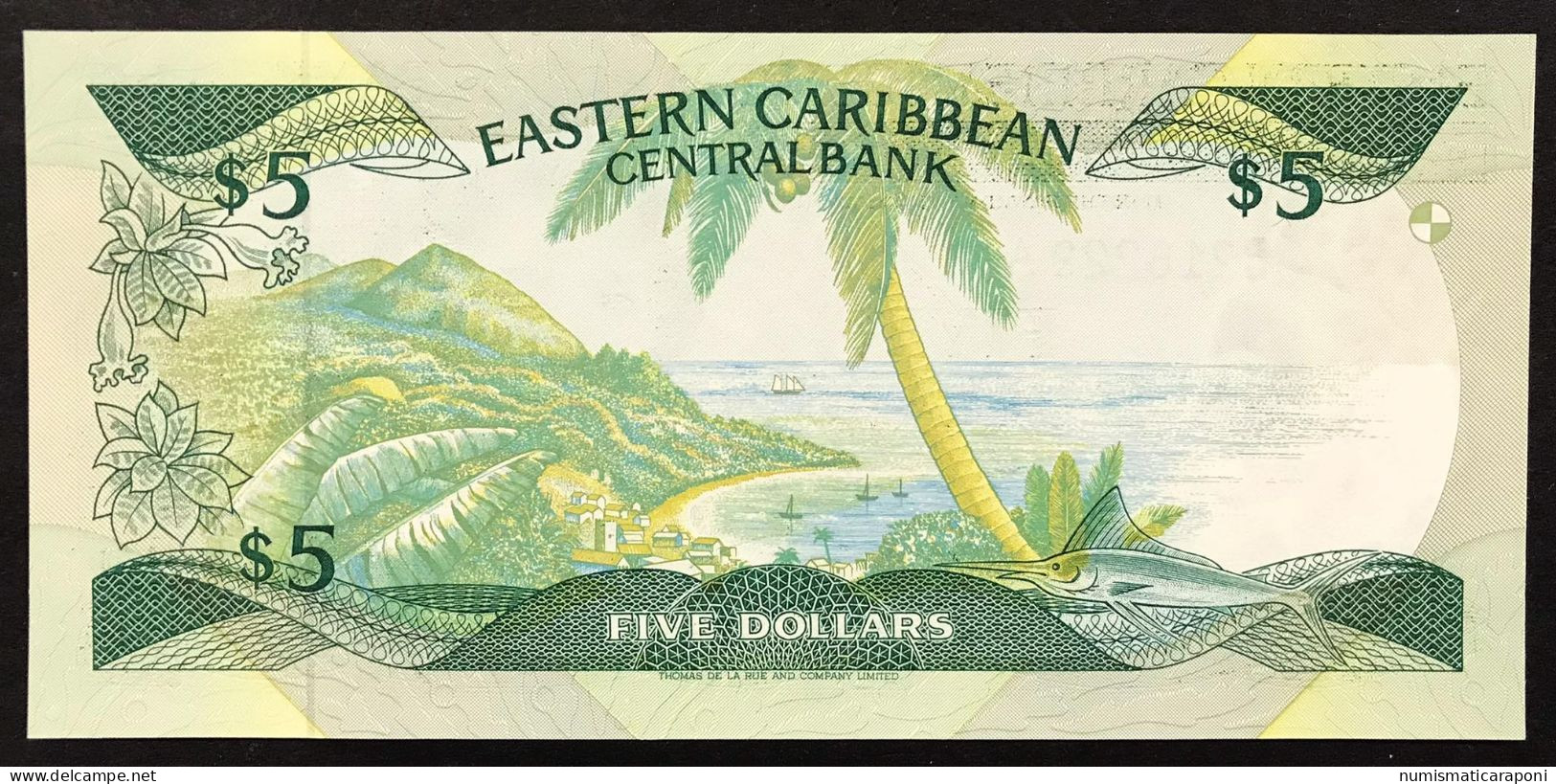 Eastern Caribbean CARAIBI Orientali EST $5 A Antigua Fds Lotto.4583 - East Carribeans