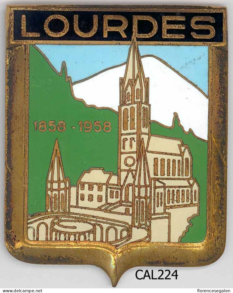 CAL224  - PLAQUE CALANDRE AUTO - LOURDES - Sonstige & Ohne Zuordnung