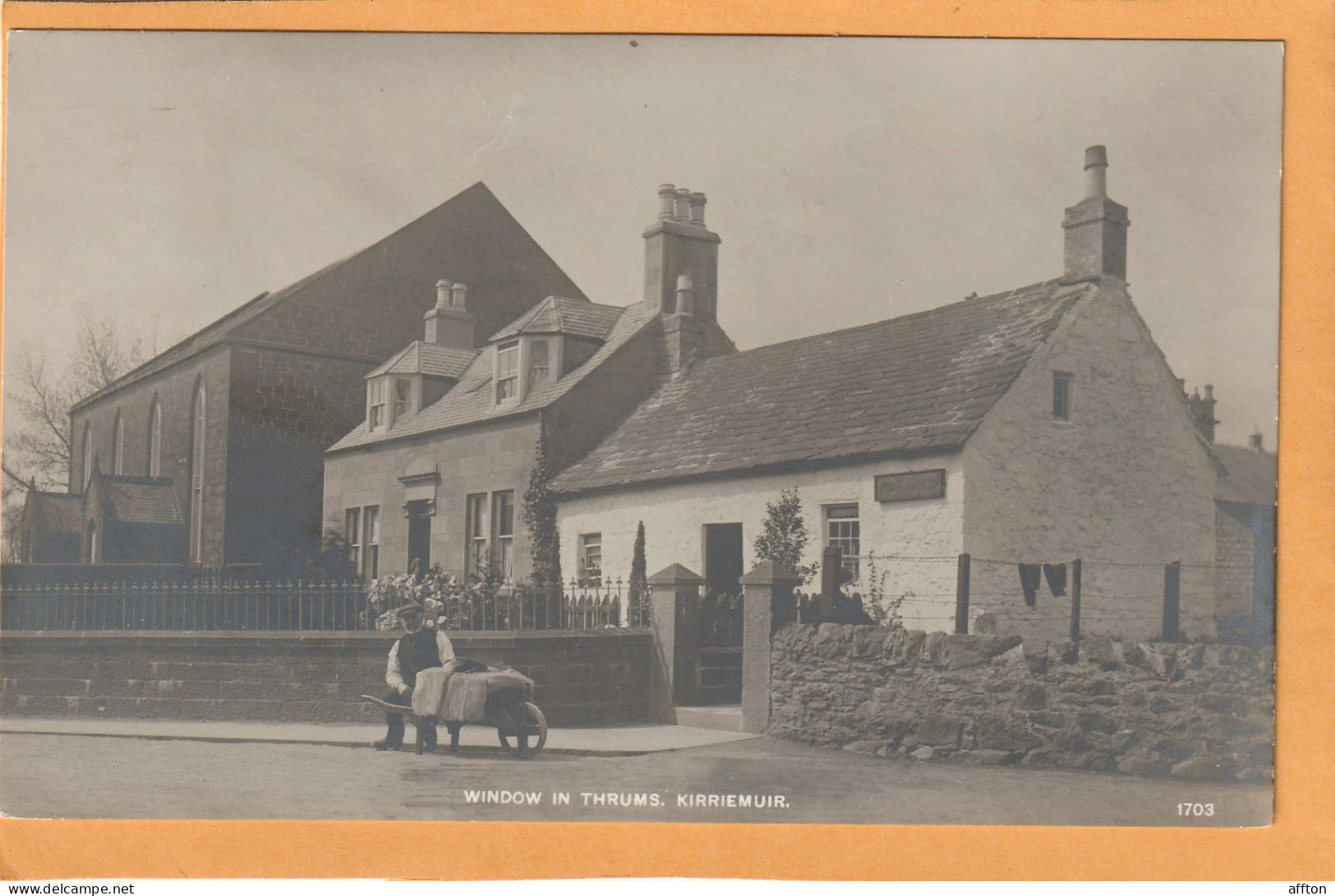 Kirriemuir UK 1908 Real Photo Postcard - Angus