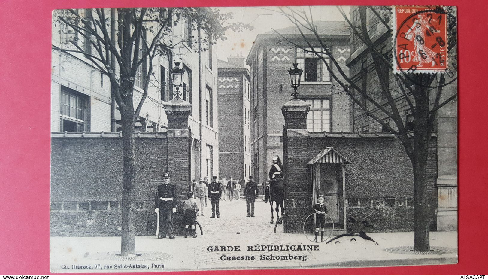 Garde Républicaine , Caserne Schomberg 2 Cartes - Régiments