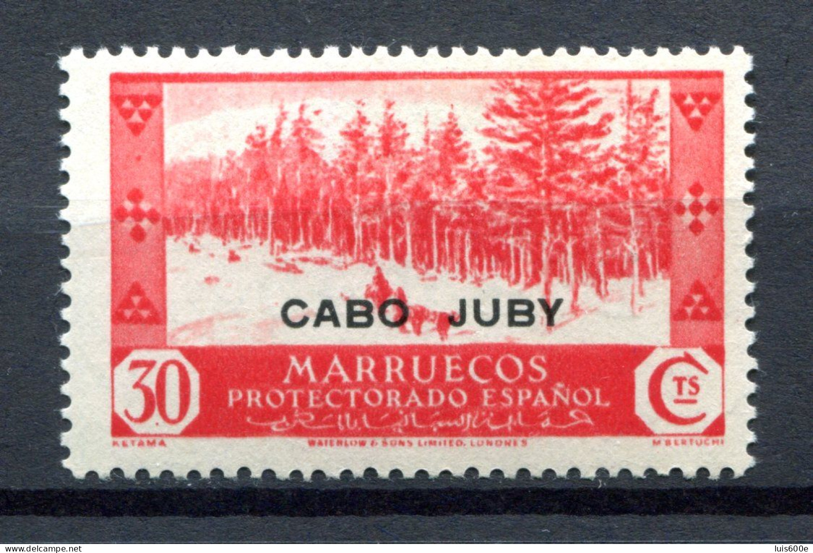 1935/36.CABO JUBY.EDIFIL 80*.NUEVO CON FIJASELLOS(MH). - Cape Juby