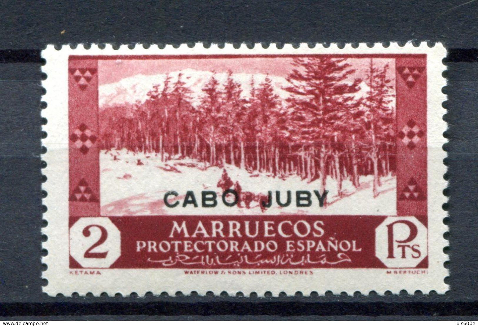 1935/36.CABO JUBY.EDIFIL 84**.NUEVO SIN FIJASELLOS(MNH).CATALOGO 275€ - Cape Juby