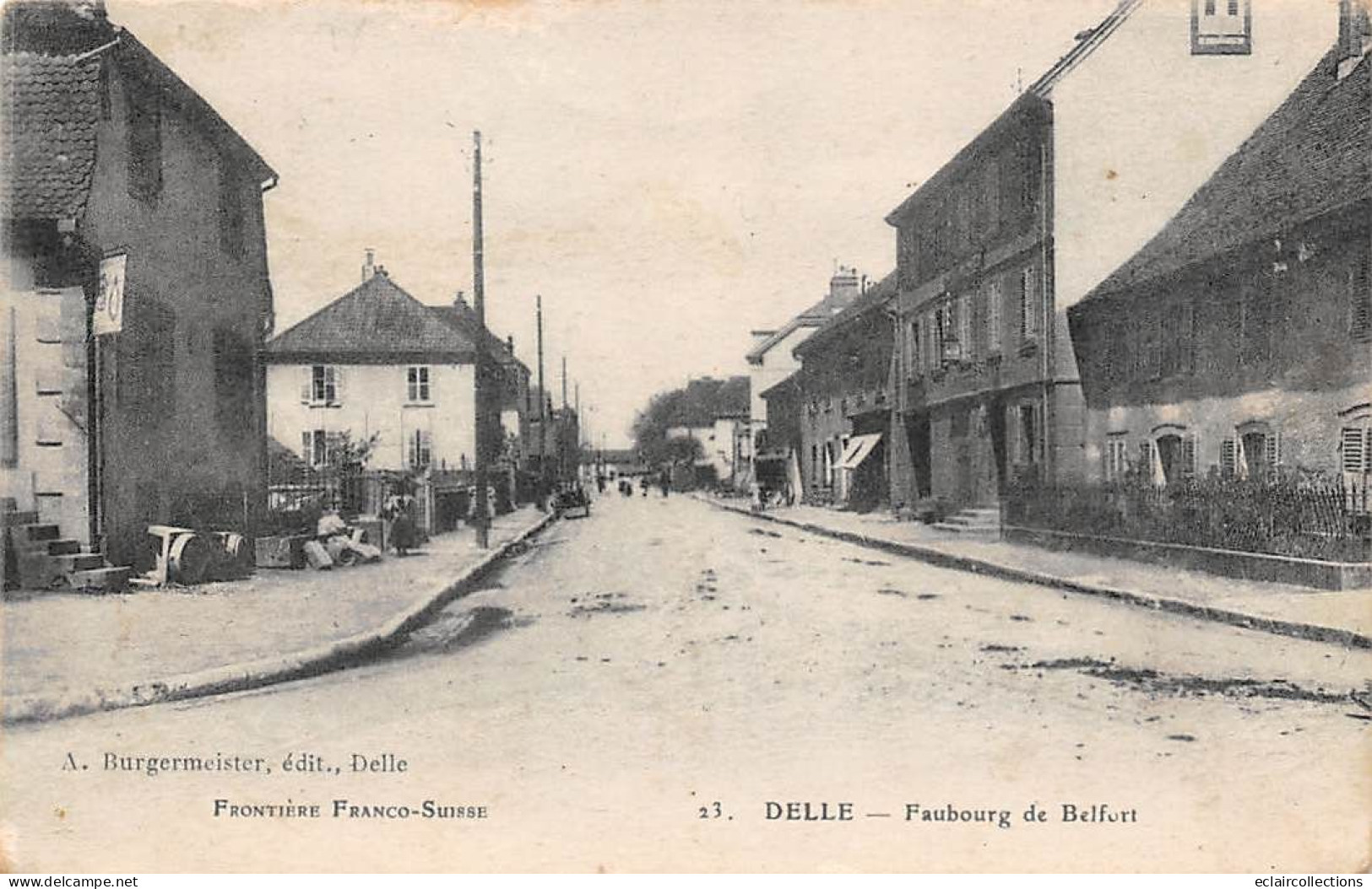 Delle       90       Rue.  Faubourg De Belfort                 (voir Scan) - Delle