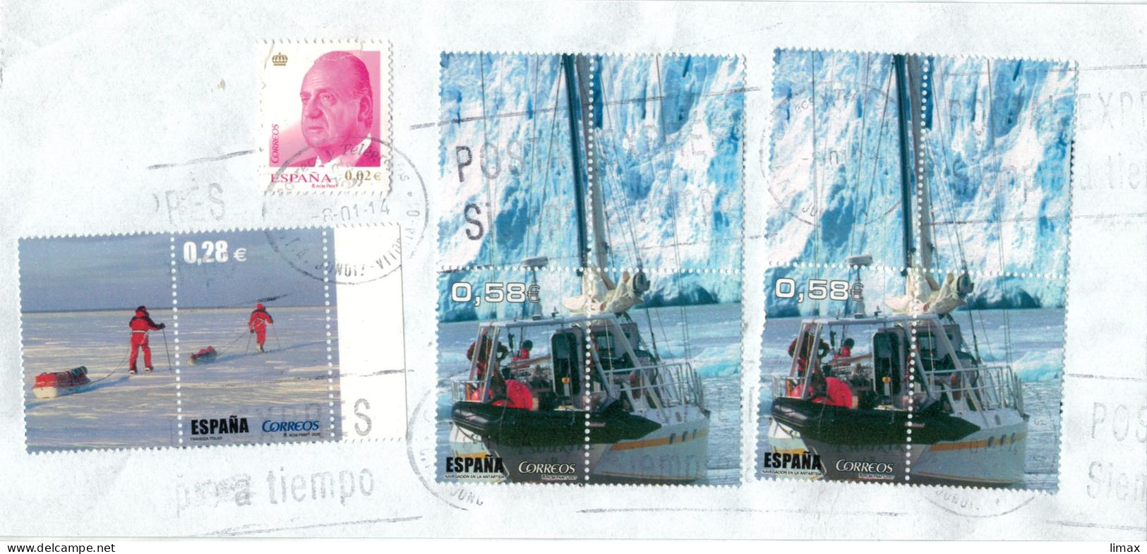 [C] BST 2014 - Pol-Expedition Eisberg Schlitten Schiff - Cartas & Documentos