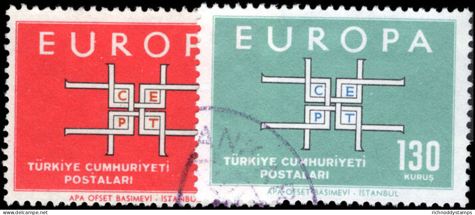 Turkey 1963 Europa Fine Used. - Gebruikt