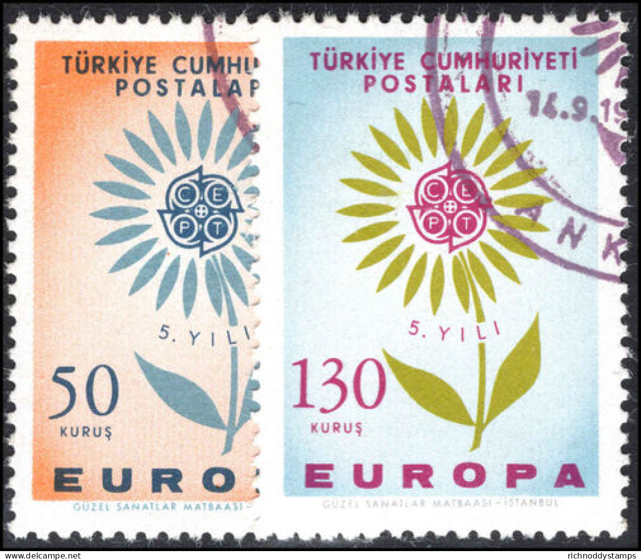 Turkey 1964 Europa Fine Used. - Gebruikt