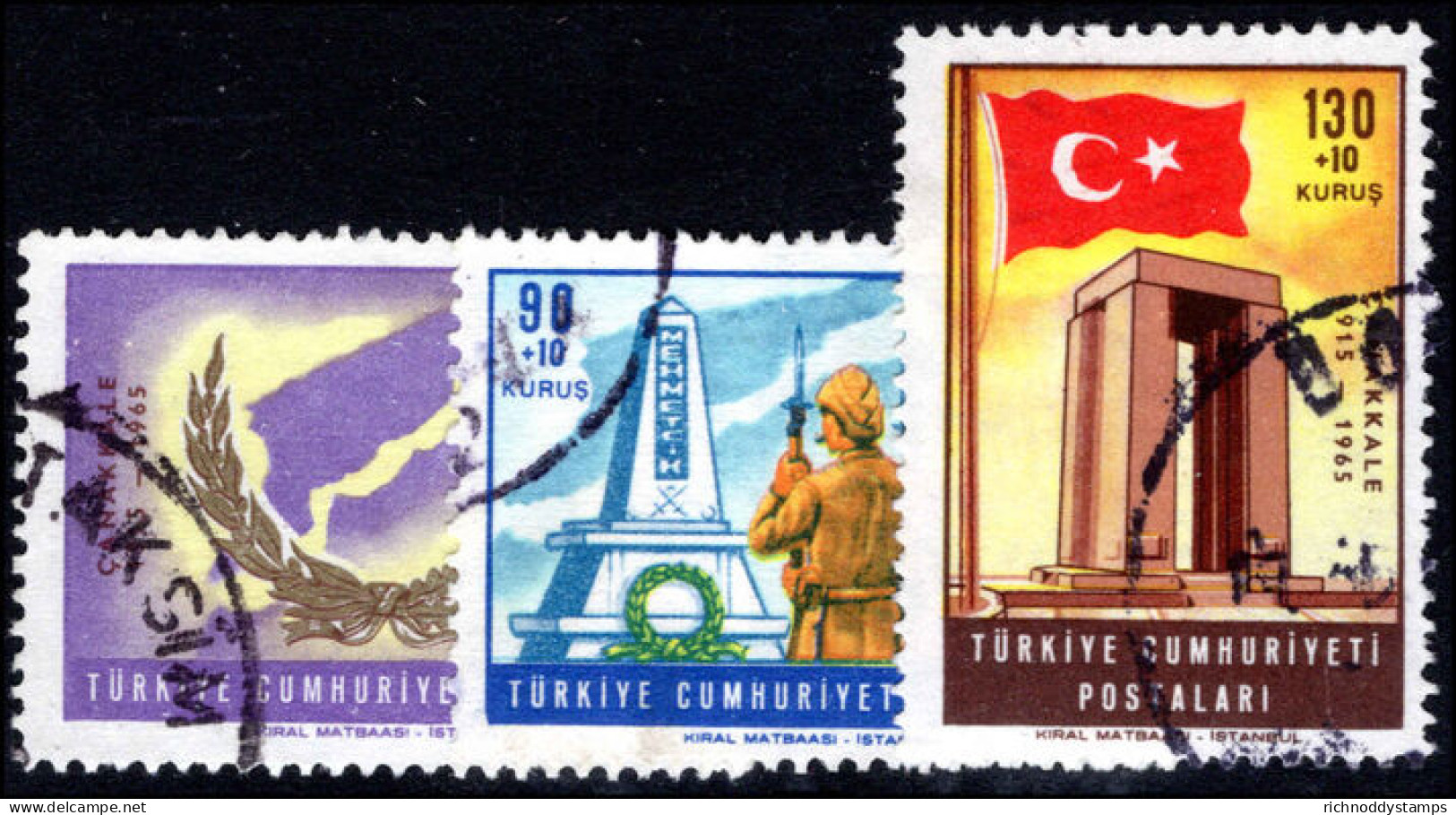 Turkey 1965 50th Anniv Of Battle Of The Dardanelles Fine Used. - Used Stamps