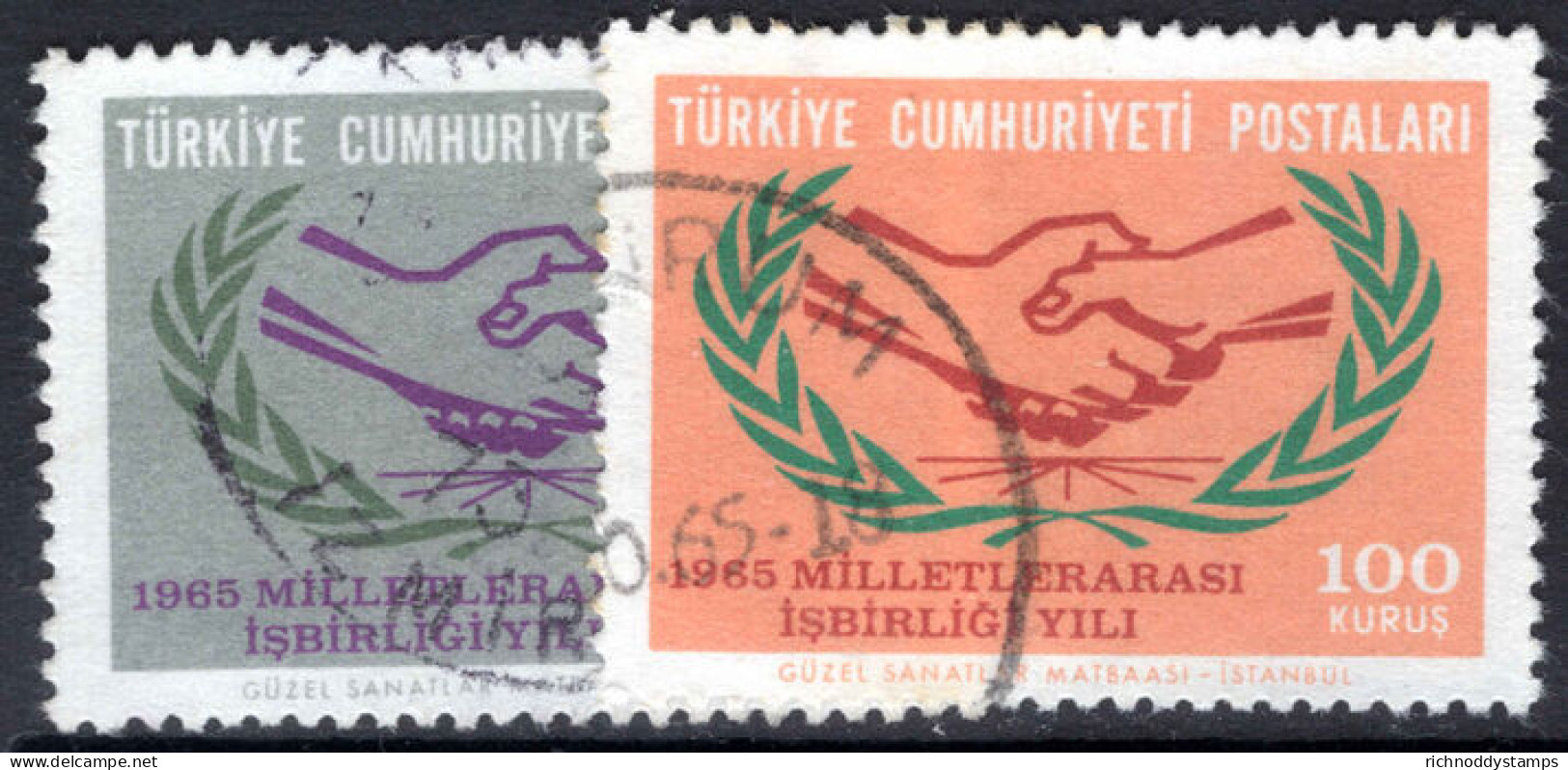 Turkey 1965 International Co-operation Year Fine Used. - Usati