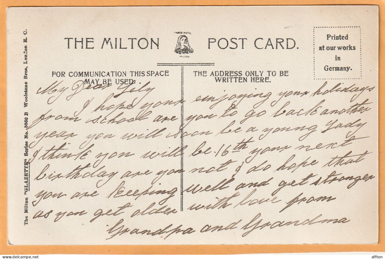 Kirriemuir UK 1906 Postcard - Angus