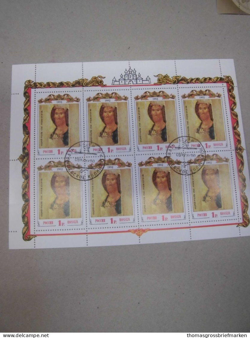 Sammlung Russland Kleinbogen 134x Ex 1992-2003 Gestempelt Alle Abgebildet (40010 - Used Stamps