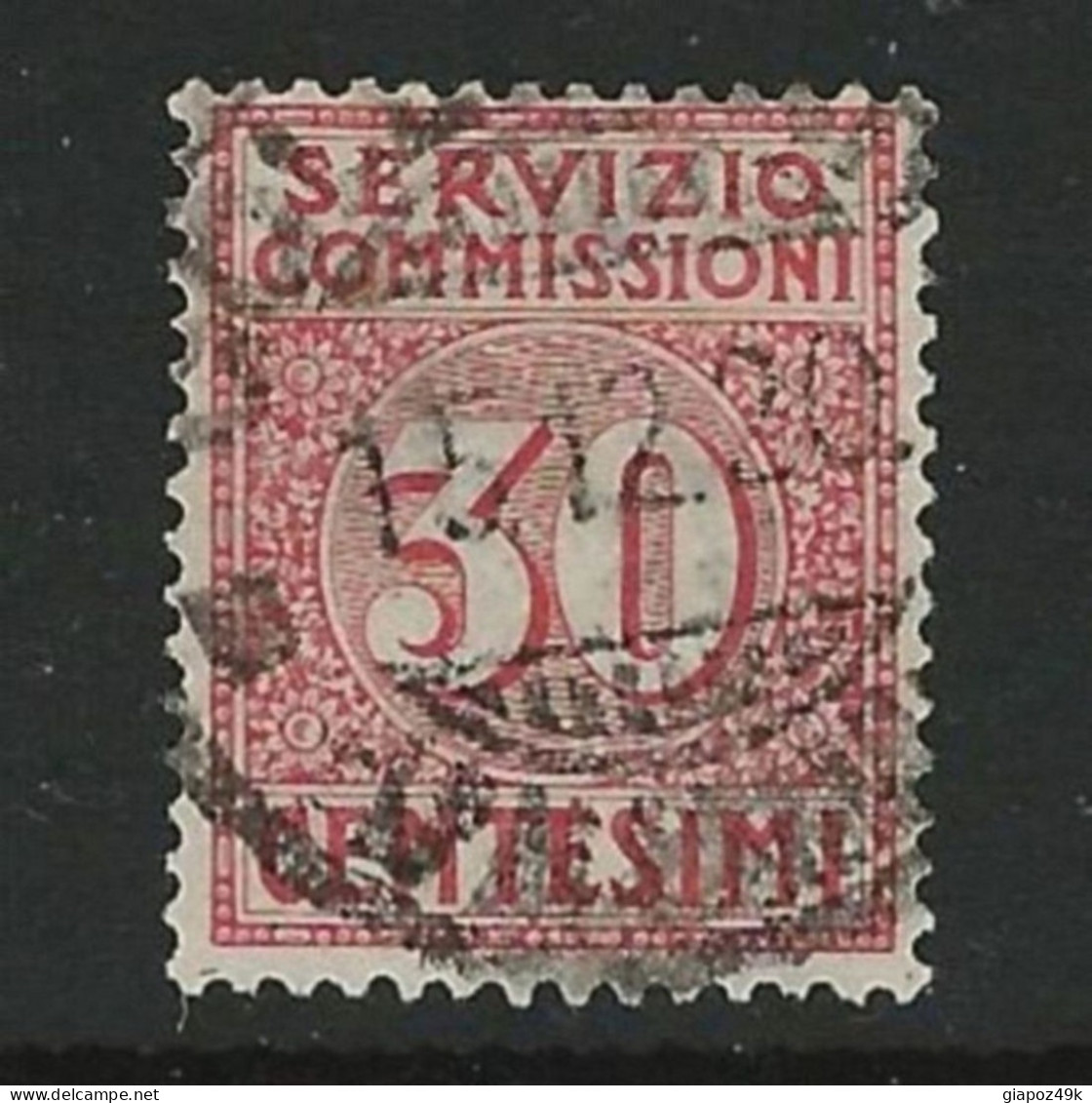 ● ITALIA REGNO 1913 ֍ SERVIZIO COMMISSIONI  ֍  N. 1 Usato ● Cat. 65 € ● Lotto N. 1930 ● - Postage Due