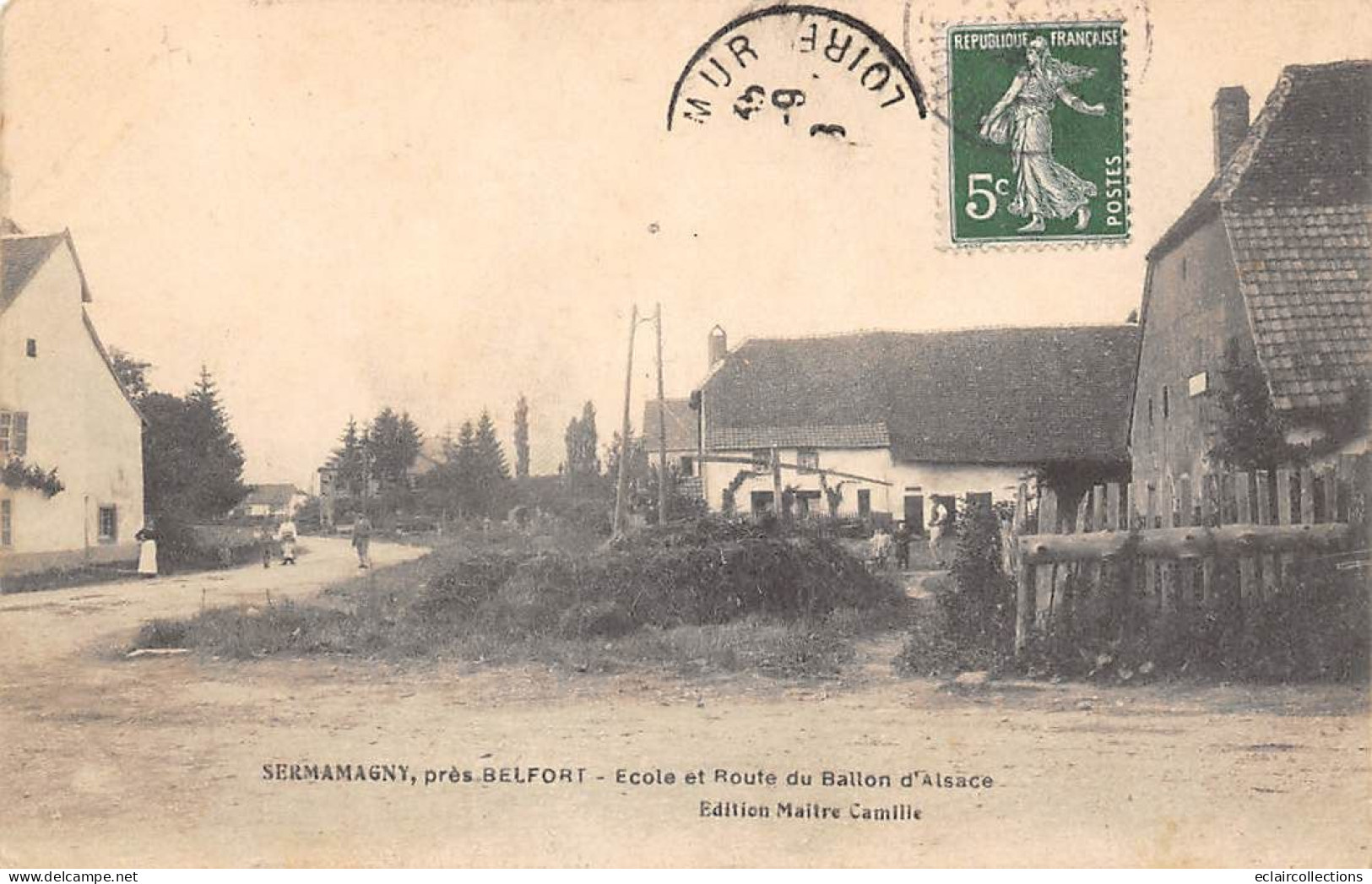 Sermamagny          90       Ecole Et Route Du Ballon D'Alsace           (voir Scan) - Autres & Non Classés